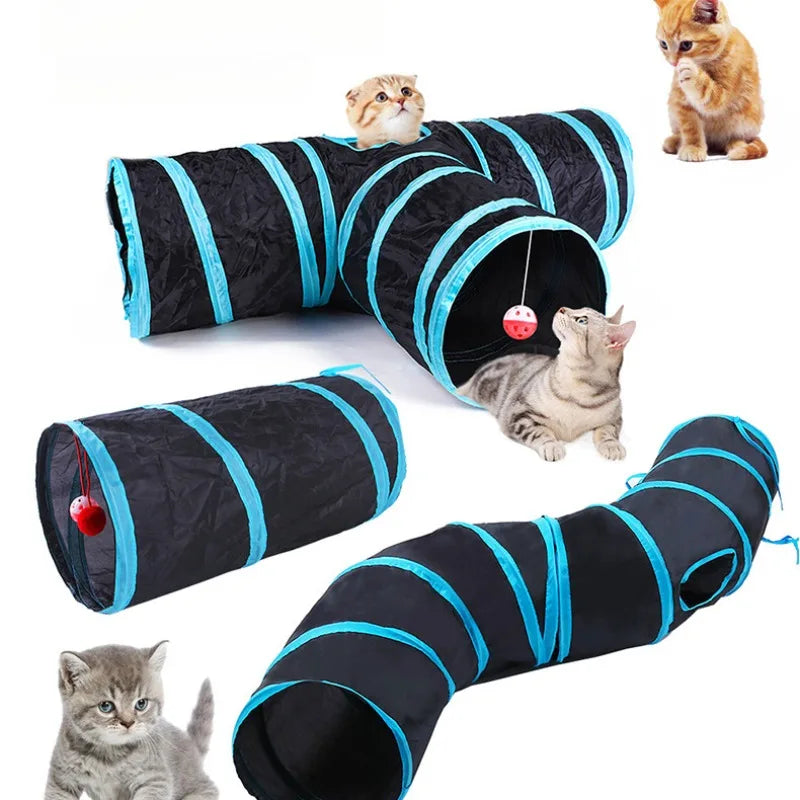 TunnelFun – 3-Way Collapsible Cat Tunnel