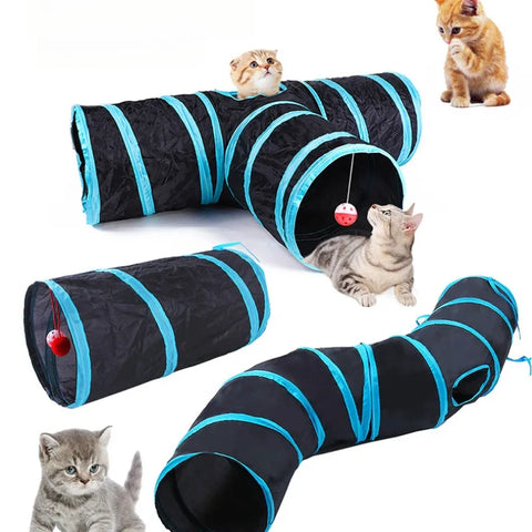 TunnelFun – 3-Way Collapsible Cat Tunnel